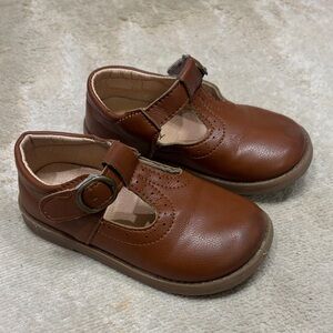 Classic Brown Kids Mary Jane Shoes